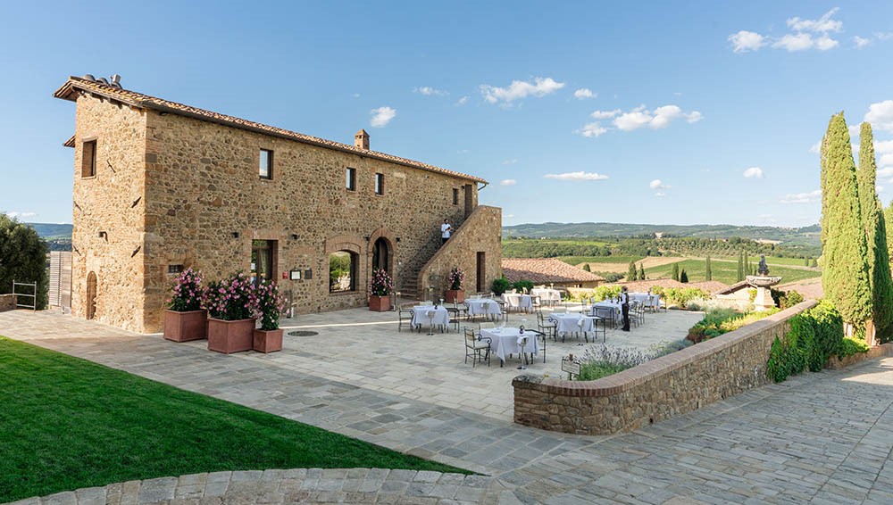Ristorante Castello Banfi La Sala Grappoli a Montalcino